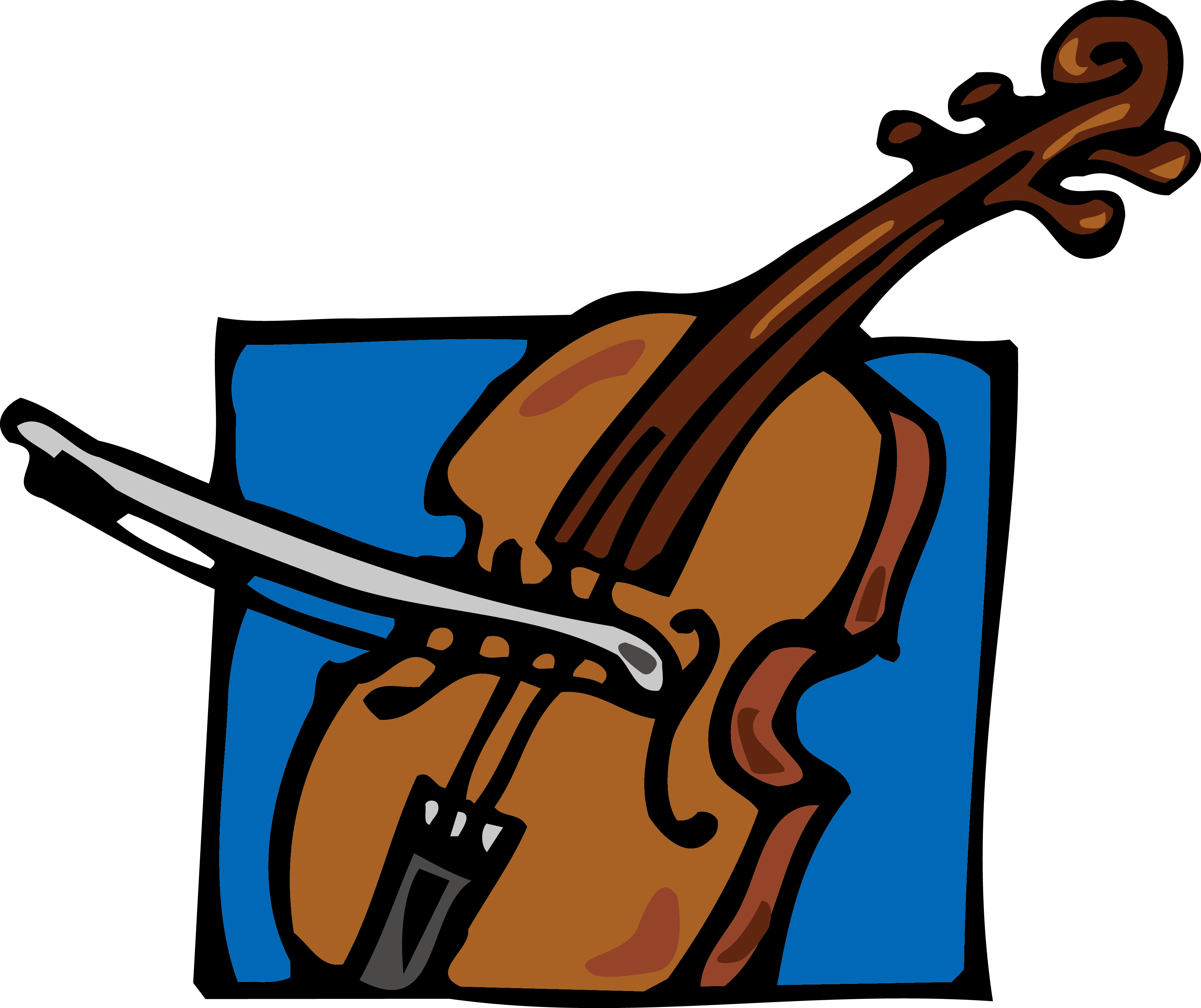 Bass Violin Double Bass Guitar Viola Fiddle - Riddle (3689x3096)