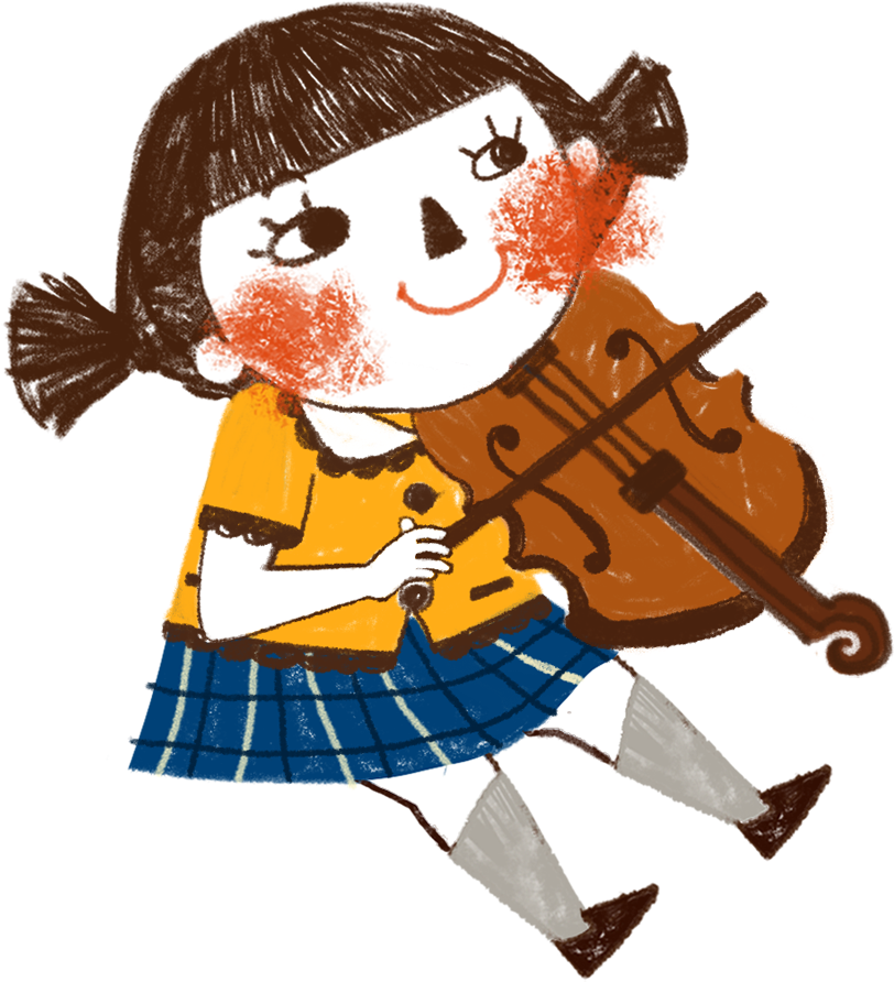 Child Violin Cartoon Illustration - Portable Network Graphics (903x928)