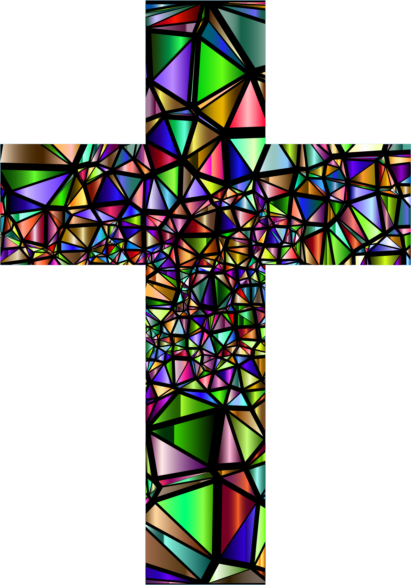Big Image - Cross In Stained Glass Windows (1604x2280)