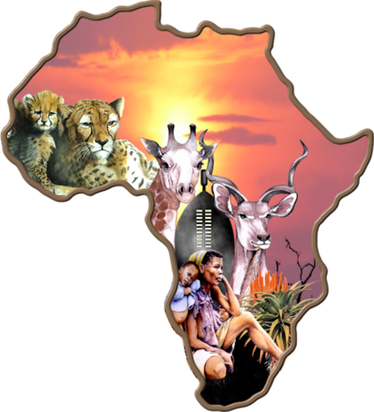 Share This Image - Map Of Africa Psd (545x600)