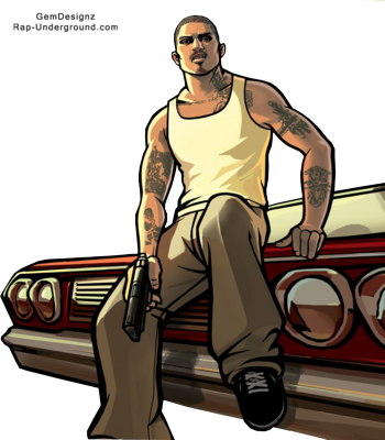 Gta San Andreas Psd - Grand Theft Auto: San Andreas (350x400)