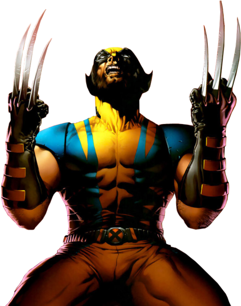 Share This Image - Wolverine Fighting (473x600)
