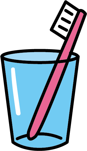 Cepillo De Dientes De Cepillado De Dientes Pasta De - Toothbrush In A Cup Clipart (625x625)