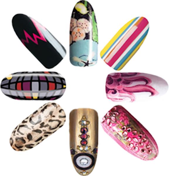 Share This Image - French Manicure Nail Art (577x600)