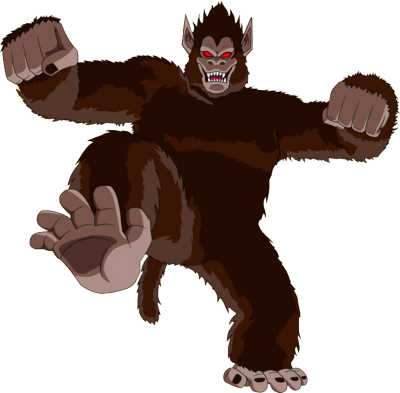 Kid Goku Great Ape Psd - Dragon Ball Great Ape Goku (400x393)