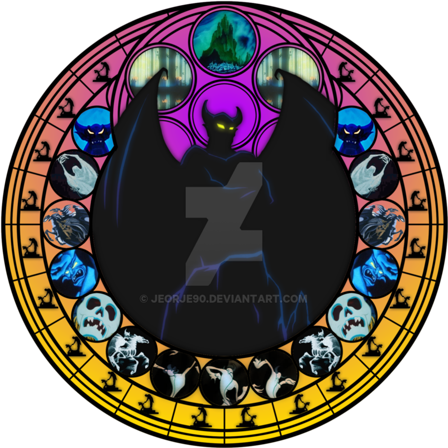 Chernabog Stained Glass By Jeorje90 - Jafar (894x894)
