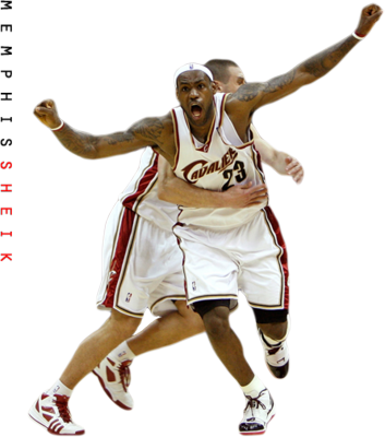 Lebron James La Lebron Logo Png - Lebron James Game Winner (353x400)