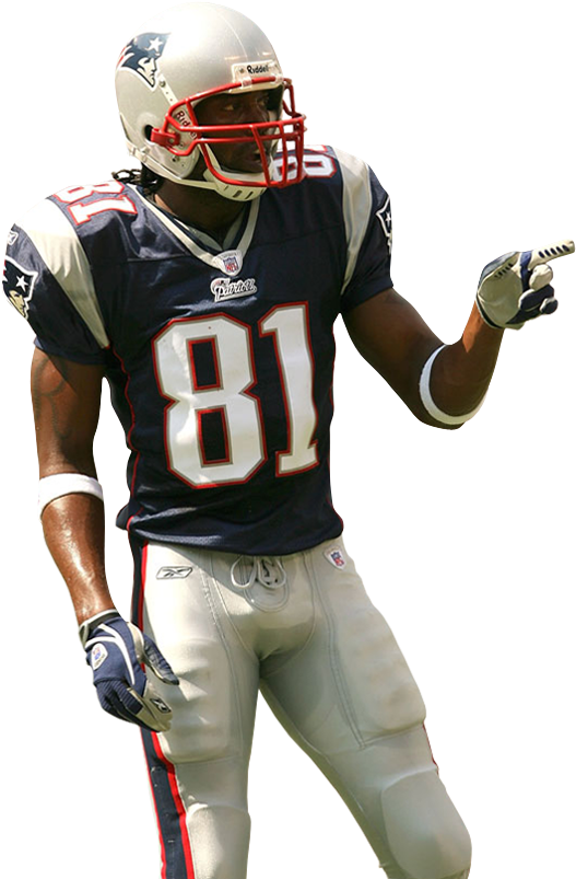 Sportz Insomnia Cut Gallery - Randy Moss Patriots Transparent (600x841)
