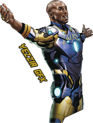 Kobe Bryant Logo Png Kobe Bryant Psd, Free Vectors - Kobe Bryant Iron Man (302x400)
