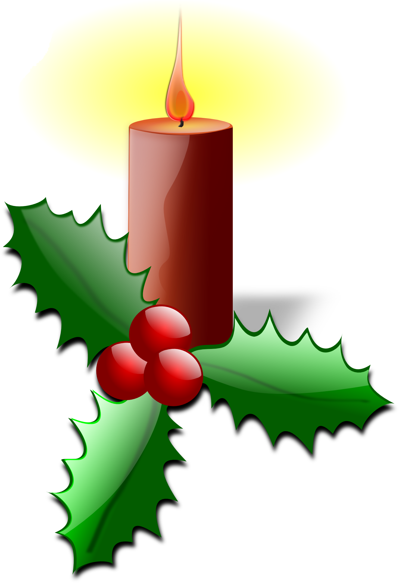 Holly Pictures Christmas Clip Art - Christmas Holly Clip Art (1331x1935)