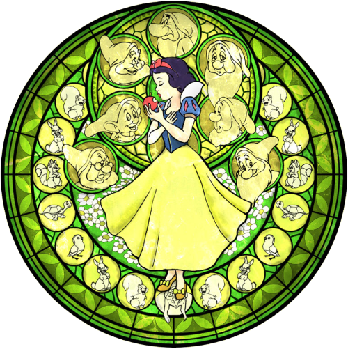 Stained Glass - Kingdom Hearts Stained Glass (500x501)