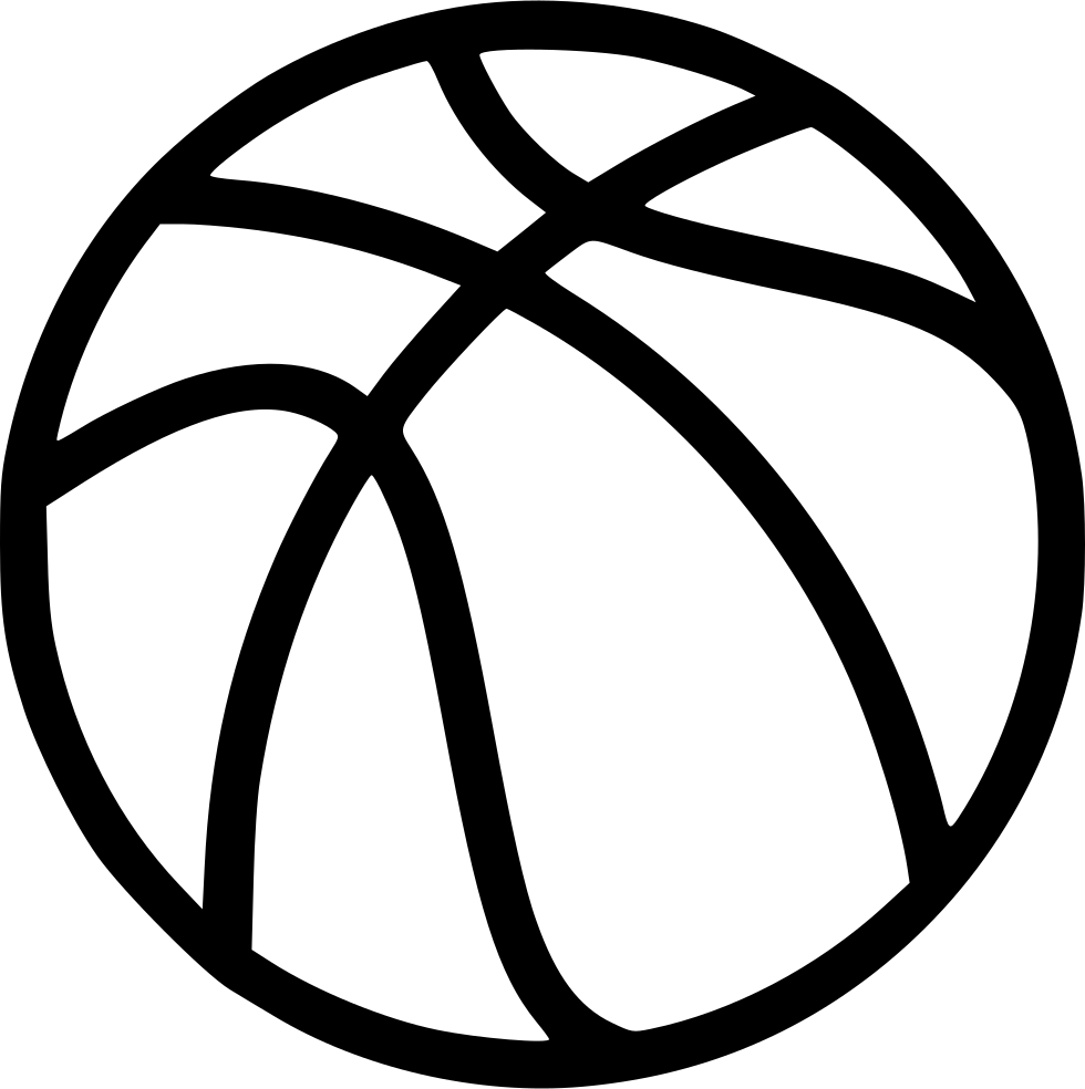 Gym Ball Clipart Ball Game - Basketball Svg File Free (980x984)