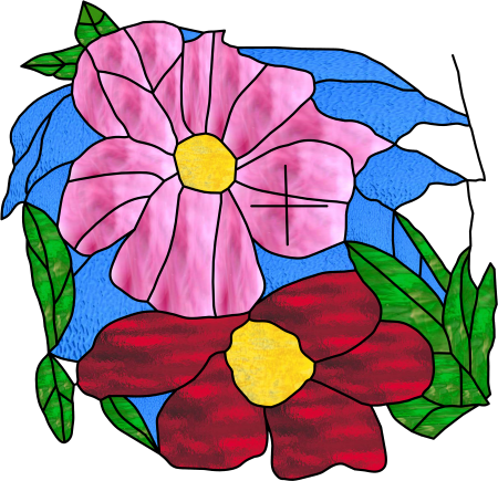 Hummingbird Lampshade - " - Morning Glory (450x435)