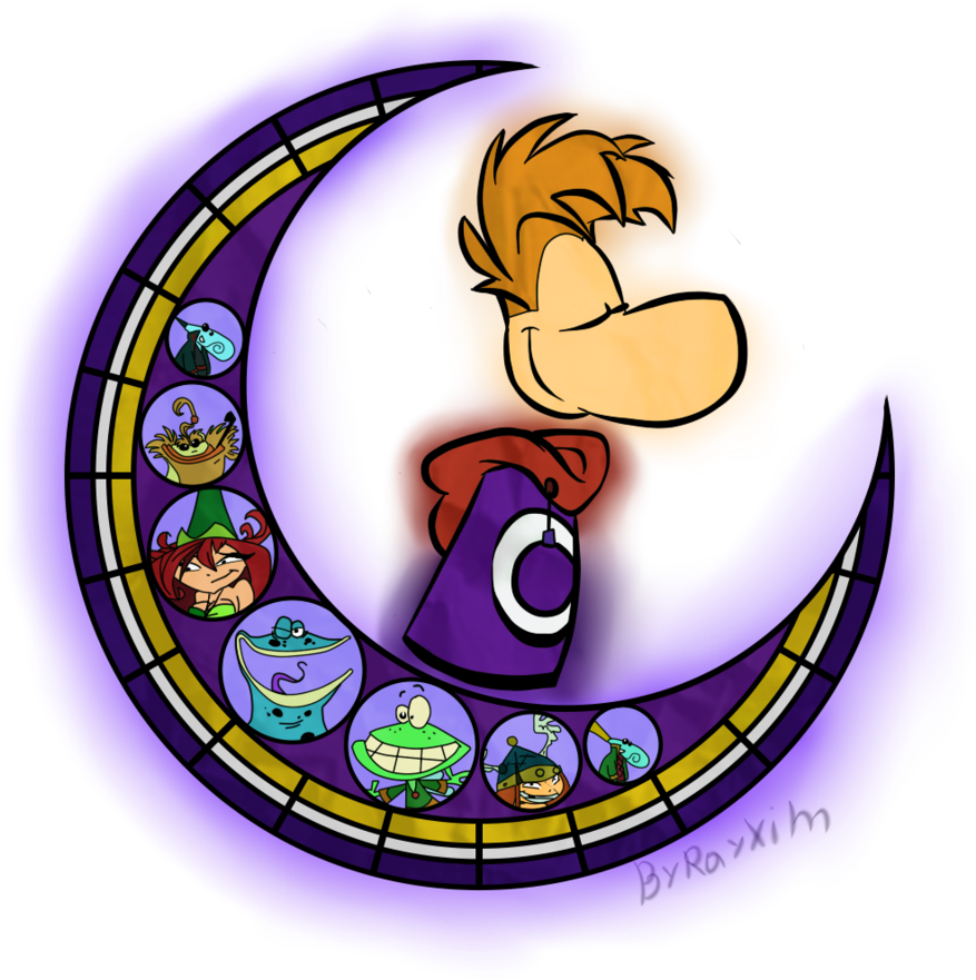 Rayman By Rayxim - Stained Glass (876x911)