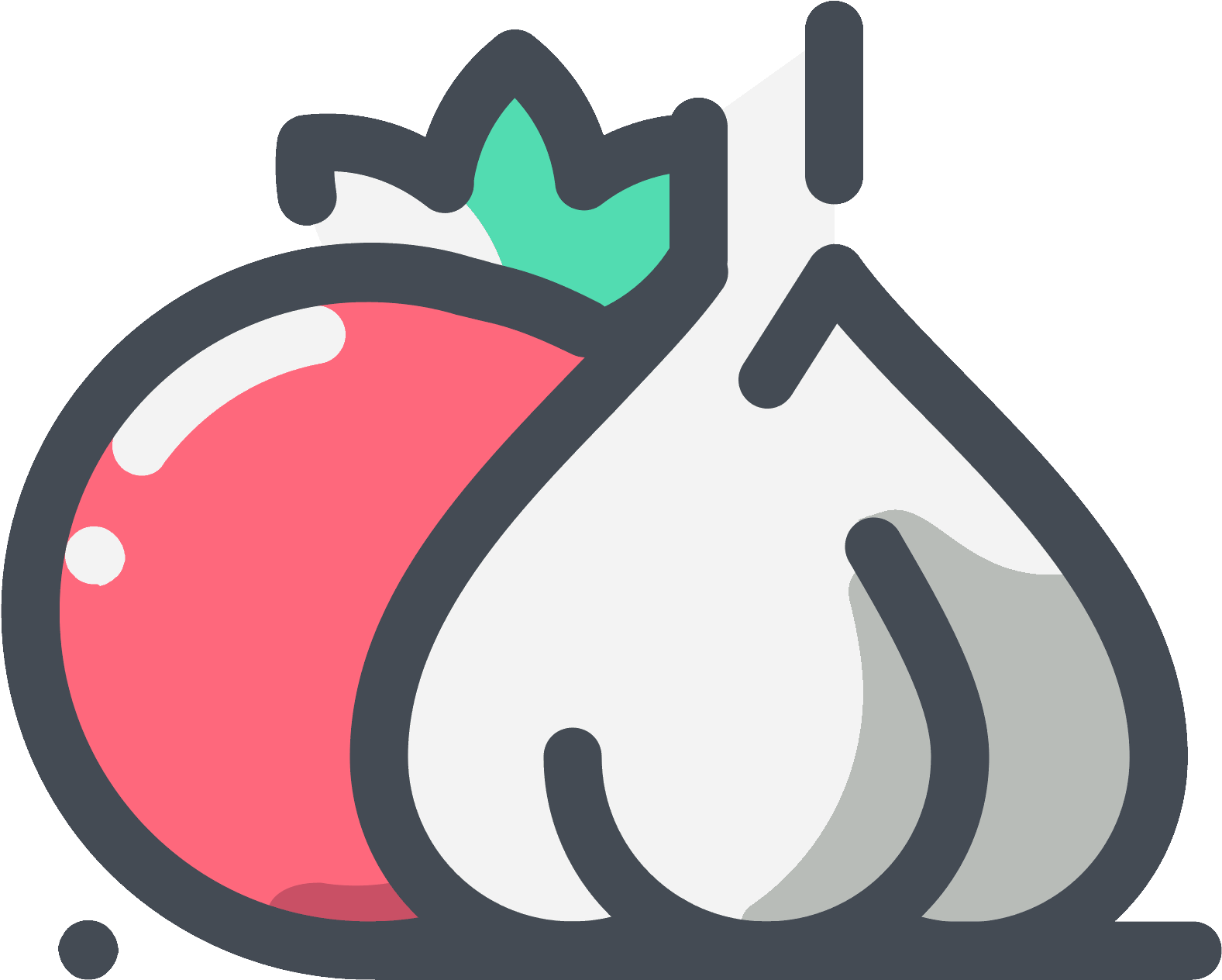 Tomato And Garlic Icon - Png Tomato (1600x1600)