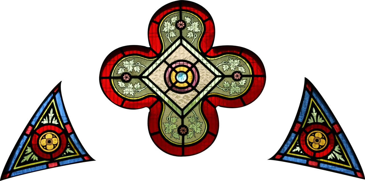 Stjohnsashfield Stainedglass Entrance - Stain Glass Window Png (1280x636)