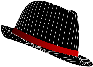Similar Clip Art - Black Fedora Clip Art (566x800)
