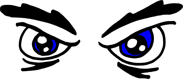 Angry Eyes Clip Art At Clker - Angry Eyes Clip Art At Clker (600x260)