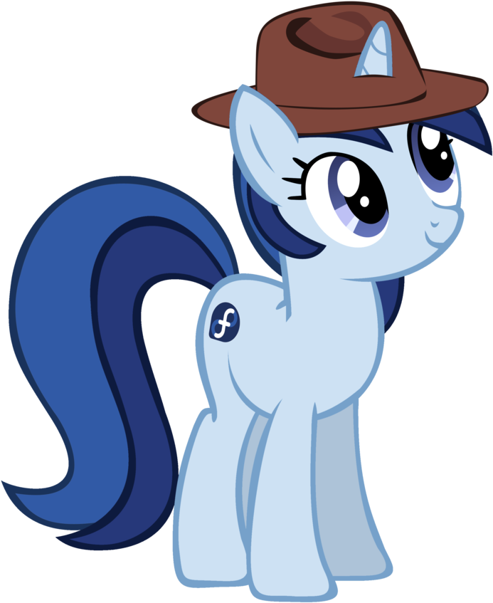 Fedora Pony 2 By Zee66 - Cartoon (894x894)