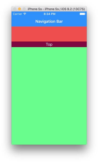 Simulator View - Xcode Top Layout Guide Color (432x702)