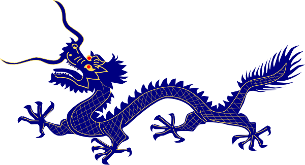 Clipart Chinese Dragon Collection - Chinese Dragon Clipart Free (600x325)