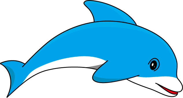 Free Dolphin Clipart Image - Dolphin Clipart (633x341)