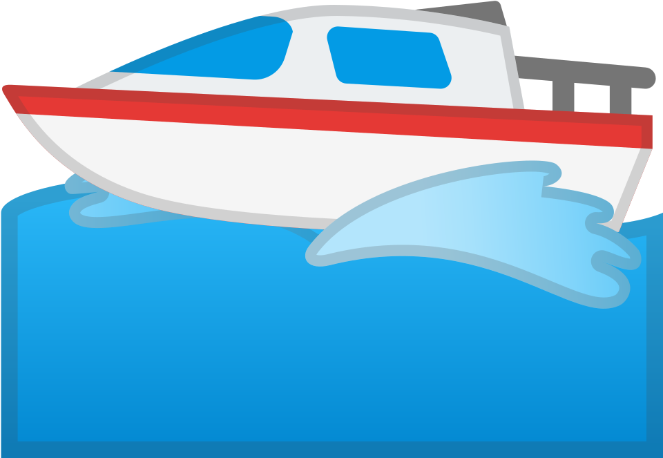 Motor Boat Icon - Emoji Barco (1024x1024)
