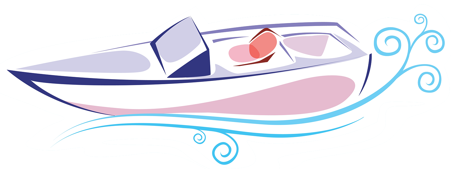 Motorboat Drawing Illustration - Graphic Design (1526x572)