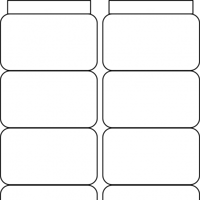 Accordion 8 Rounded Rectangle Short - Accordion (400x400)