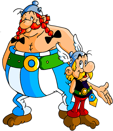 Asterix N Obelix Now In Color By Jamesmantheregenold - Asterix And Obelix (400x500)