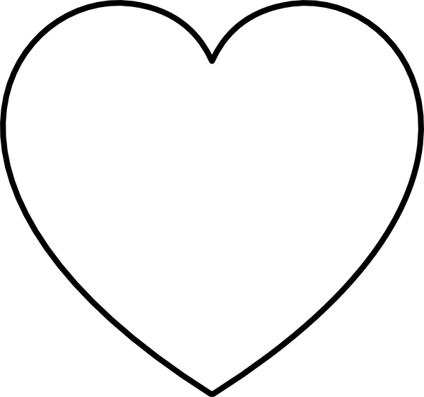 Heart 270 Clip Art - Coloring Heart (717x655)