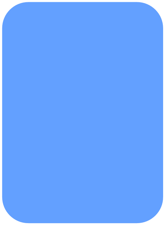 Rounded Rectangle - Electric Blue (527x720)