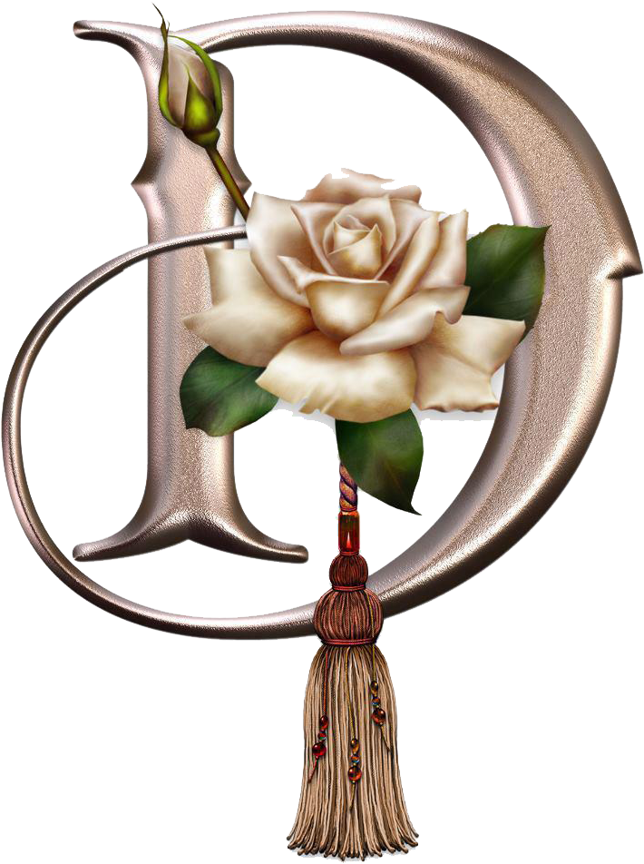 Alfabeto Con Rosas - Alfabeto Rosa Con Rosas En Png (710x960)
