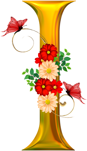 Blindada Por Deus - Abecedario Letras Elegantes Doradas (610x610)