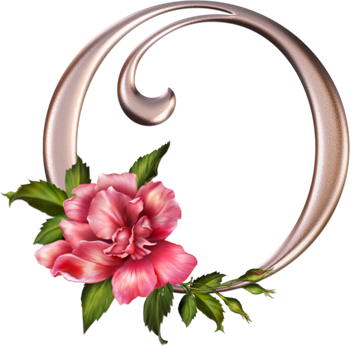 Alfabeto Con Flores Rosas - Letra L Com Flores (773x764)