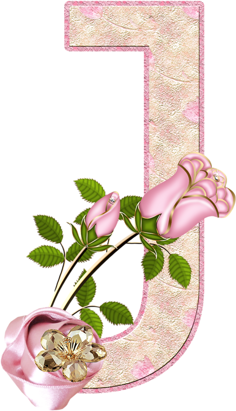 Flores Y Letras Para Decoupage - Letras Decorativos De Flores (648x1280)