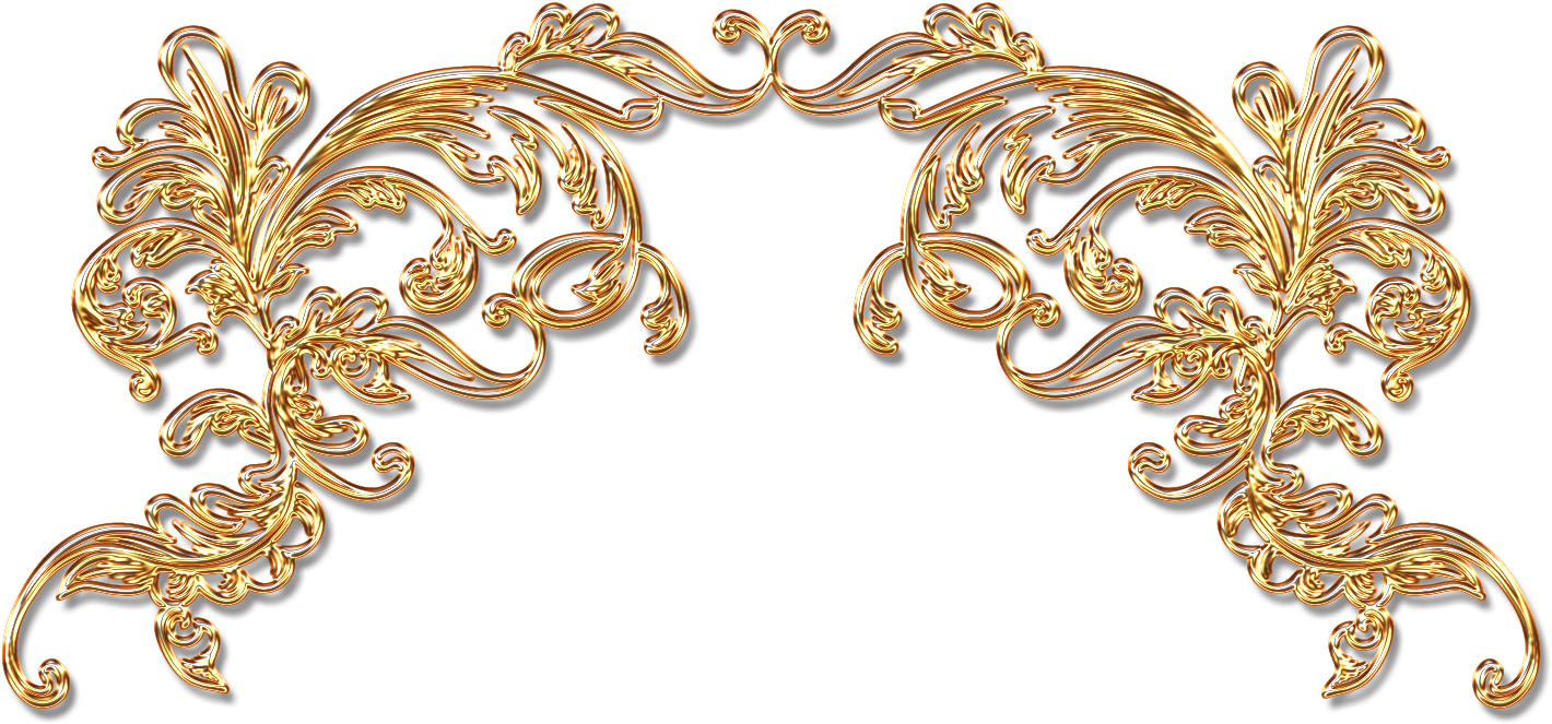 Separadores Dorados Y Plateados Png - Wallpaper (1484x703)