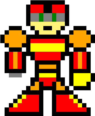 Mega Man 8bit Oc Scorch Man By Animecitizen - Illustration (360x405)