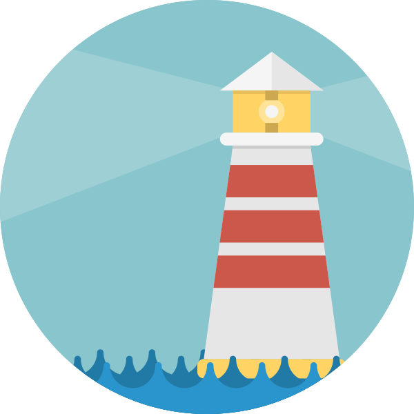 240 × 240 Pixels - Lighthouse Flat Icon (600x600)