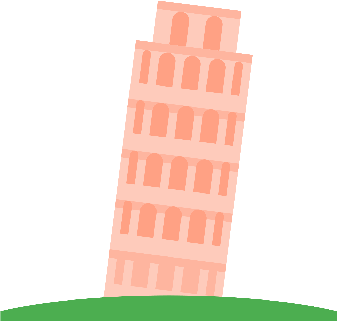 Tower Of Pisa Icon - Torre De Pisa Png (1600x1600)