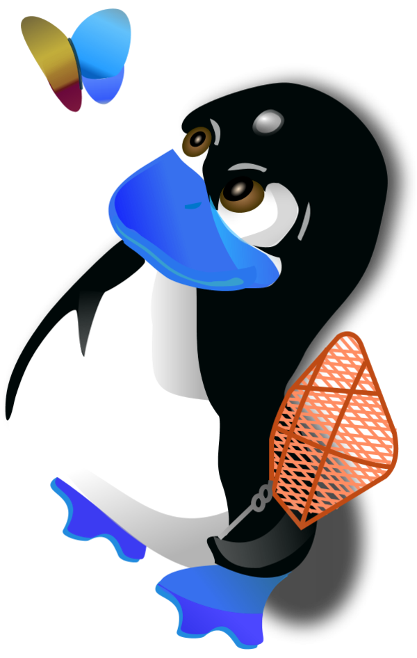 Windows And Linux Tux Logo (600x946)