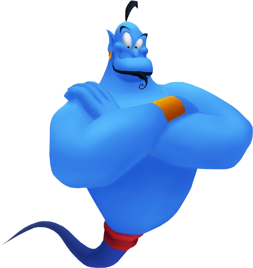 Genie - Genie Kingdom Hearts Png (532x552)
