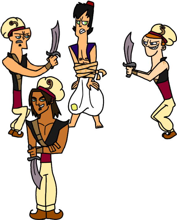 Request- Total Drama Aladdin By Julkauke - Cartoon (846x884)