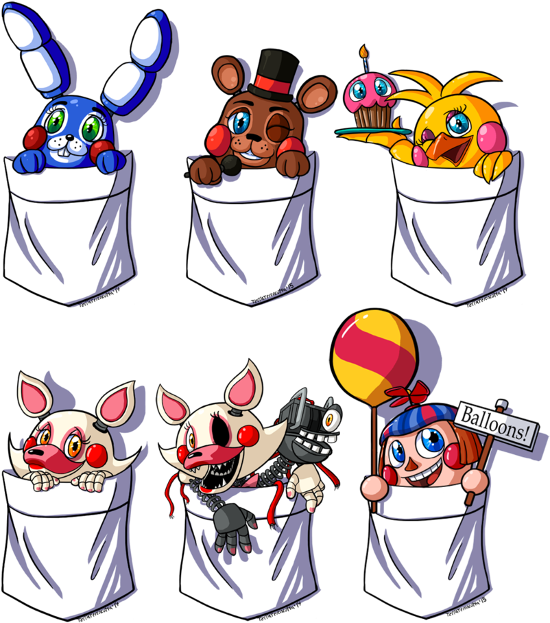 Anime - Fnaf Toys Animatronics (833x959)