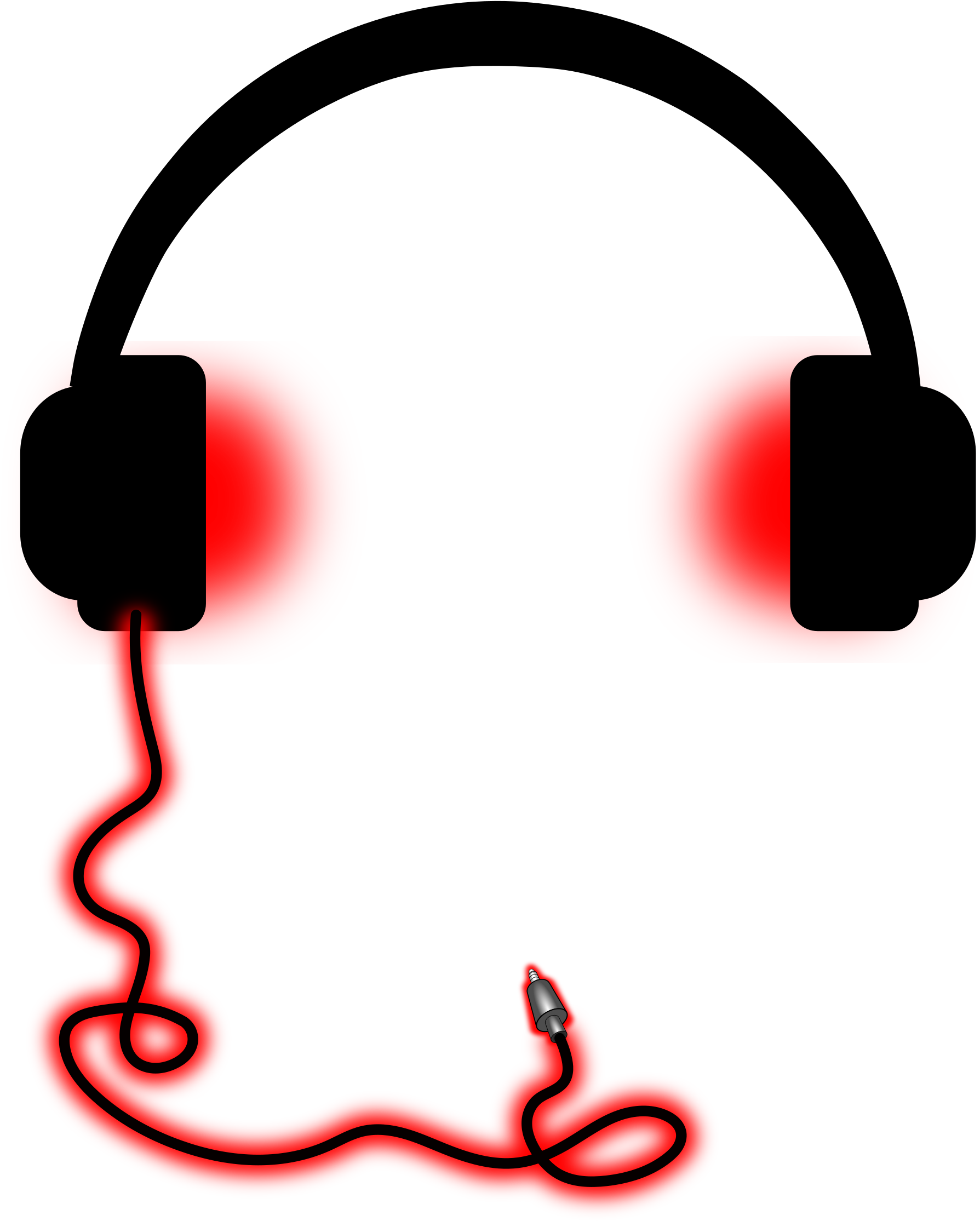 Big Image - Wired Headphones Clip Art (2008x2400)