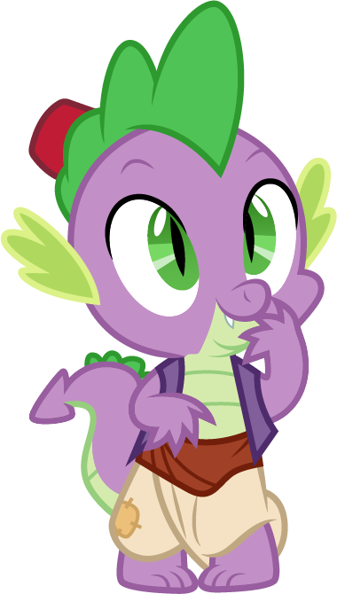 Spike As Aladdin By Cloudyglow - Spike As Aladdin (380x670)