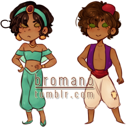 Aladdin Au Here They Are, I Might Do More Characters - Cartoon (500x450)