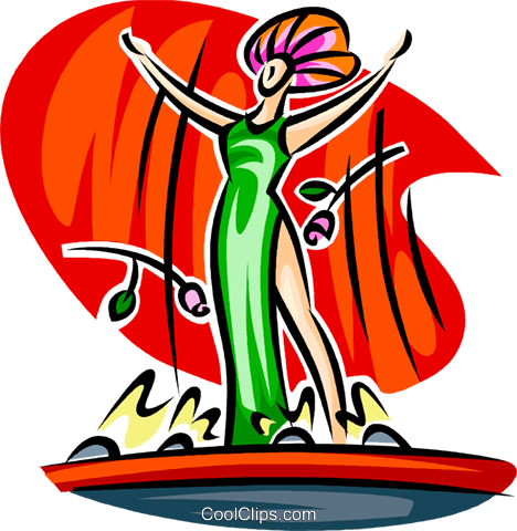 Stage Clipart - Clip Art Actress Transparent (468x480)