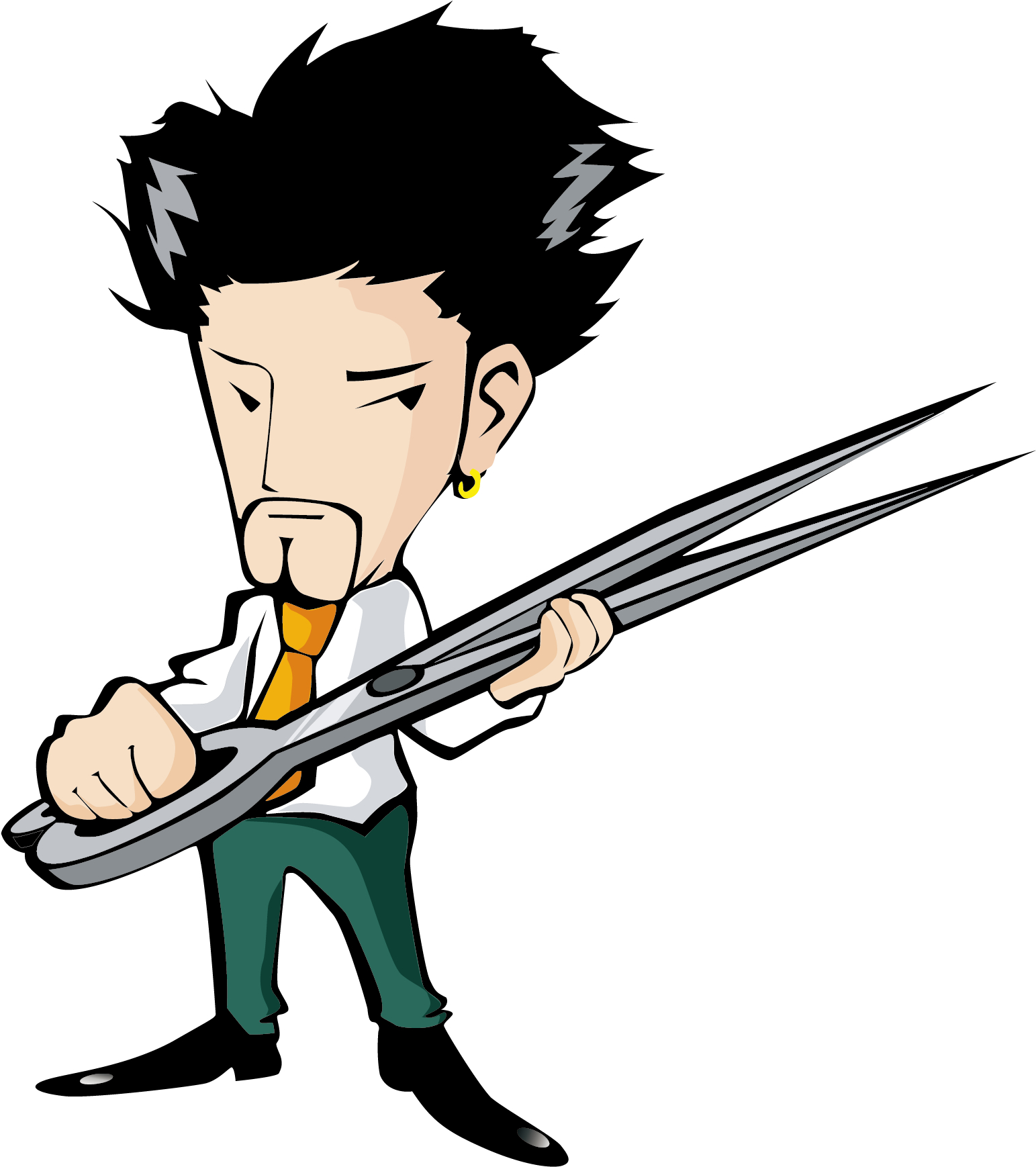 Comb Hair Iron Hairdresser Beauty Parlour - Barber Vector Png (1798x1772)