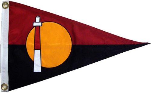 Cut And Stictch Burgee - Lighthouse (500x309)